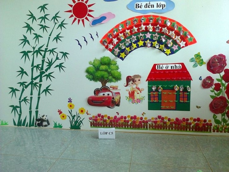 trang trí lớp mầm non theo hướng mở 2