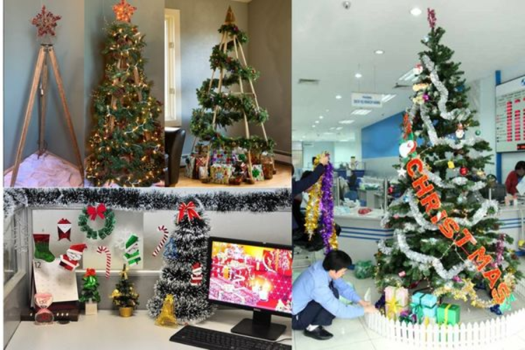trang trí noel văn phòng 14