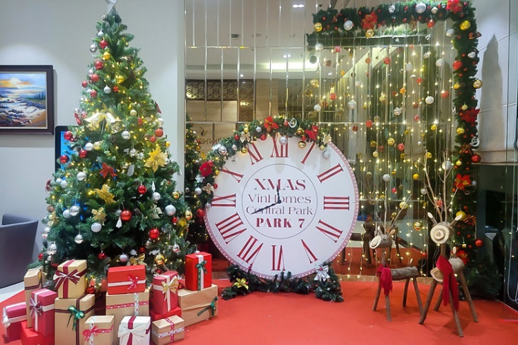 trang trí noel văn phòng 3