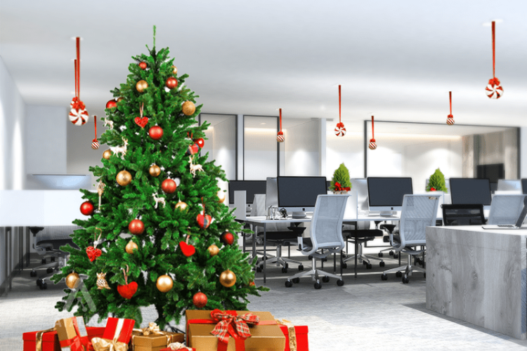 trang trí noel văn phòng 6