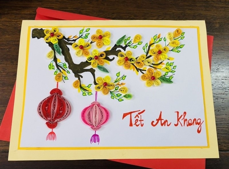 Trang trí thiệp Tết ảnh 12