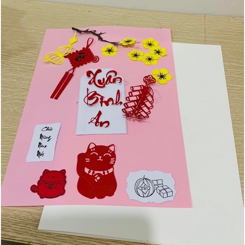 Trang trí thiệp Tết ảnh 15