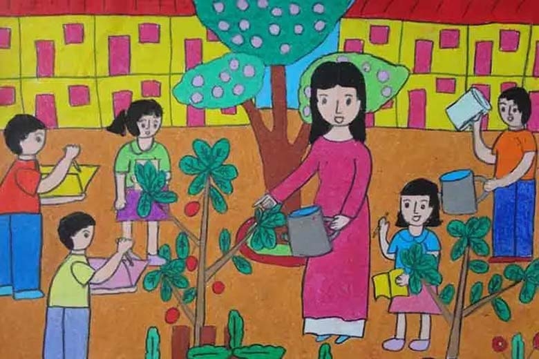 tranh vẽ 20/11 ảnh 9
