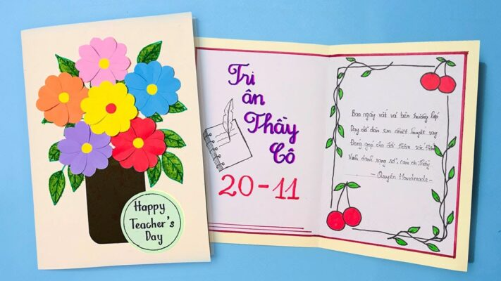 Thi làm thiệp tri ân