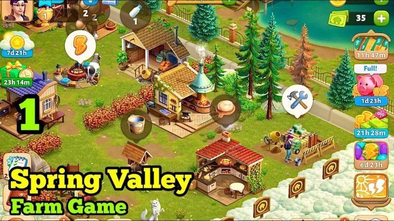Gameplay của Spring Valley: Farm Game