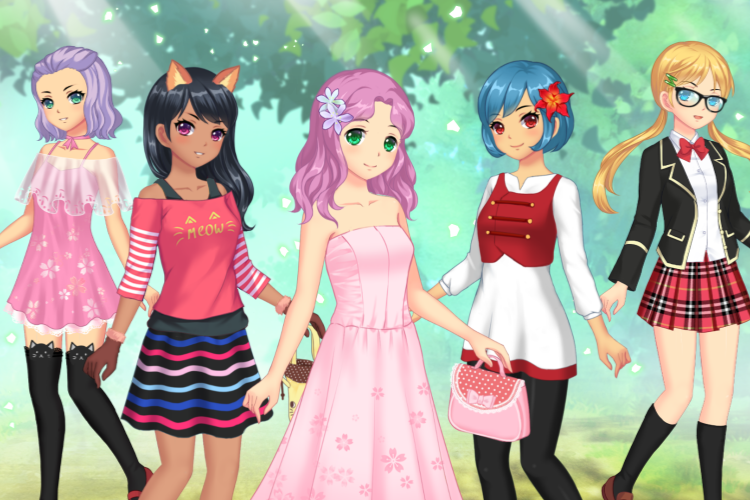 Trò chơi thời trang Anime hình 2