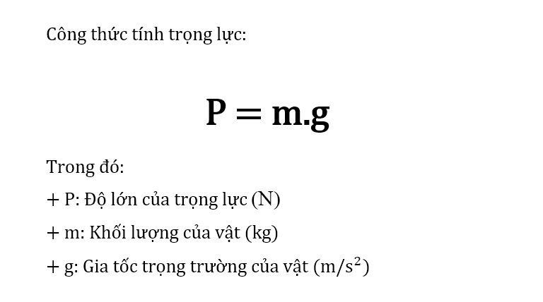 Trọng lượng là gì 2