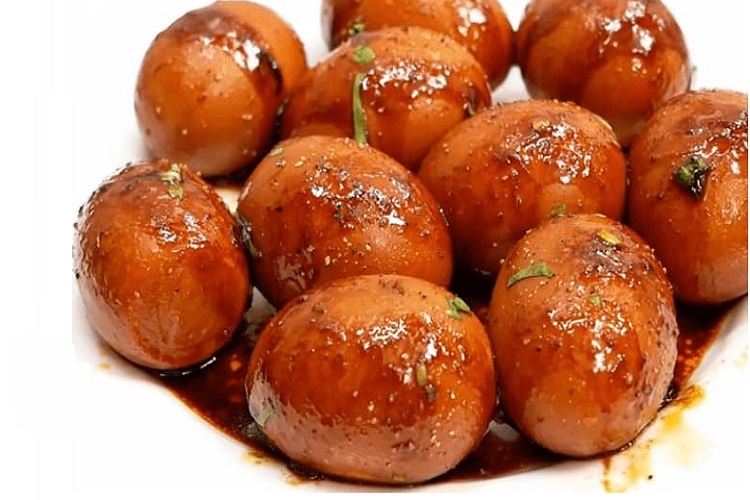 Món trứng kho nước mắm 4