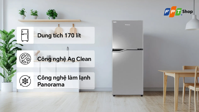 Tủ lạnh 150 lít Panasonic (hình 2)