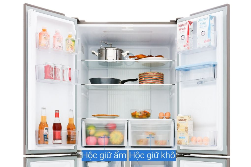 Tủ lạnh Aqua Inverter 456 lít AQR-IGW525EM (GB) - hình 4