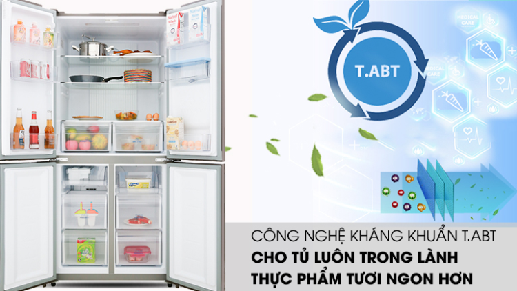 Tủ lạnh Aqua Inverter 456 lít AQR-IGW525EM (GB) - hình 5