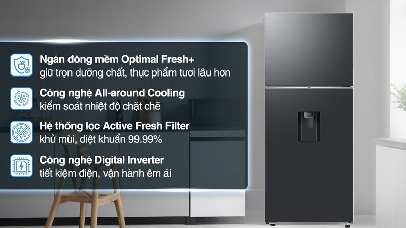 tu lanh samsung inverter 382 lit