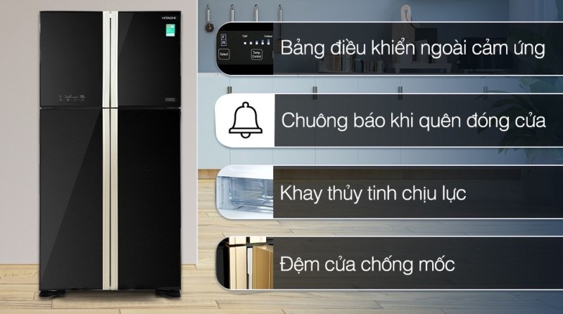 tu lanh hitachi inverter 509 lit r fw650pgv8