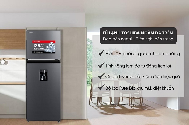 Tủ lạnh làm đá tự rơi ảnh 2