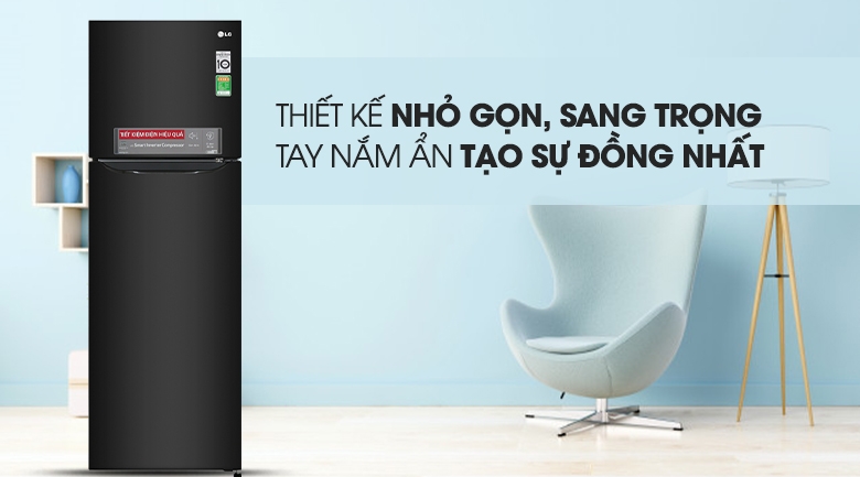 tu lanh lg 255 lit gn m255bl inverter