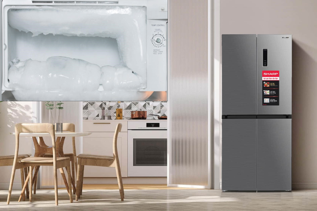 Tủ lạnh Sharp không xả đá là lỗi gì? Nguyên nhân thường gặp và cách xử lý dễ hiểu tại nhà