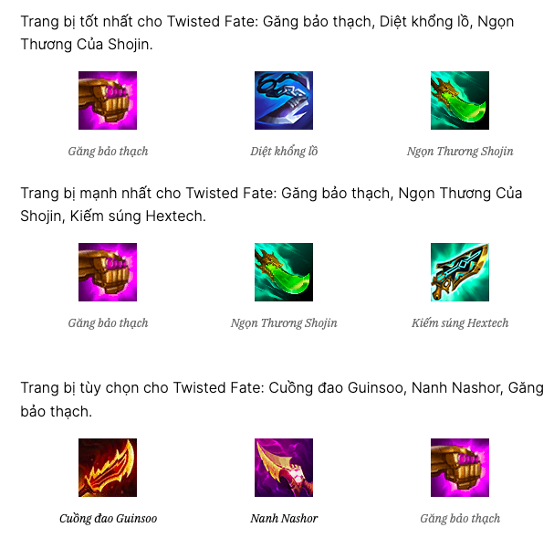 Twisted Fate mùa 9.5