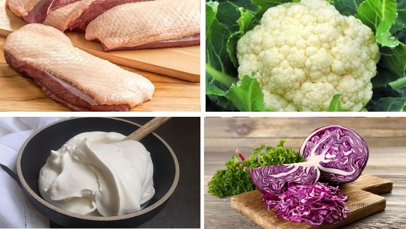 ức vịt áp chảo sốt kem rau củ 3