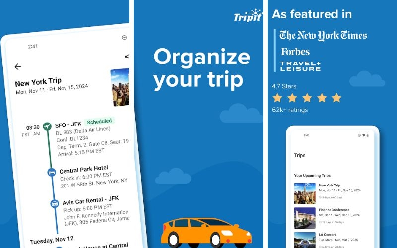 TripIt - Ứng dụng sắp xếp lịch trình cho người thích đi du lịch