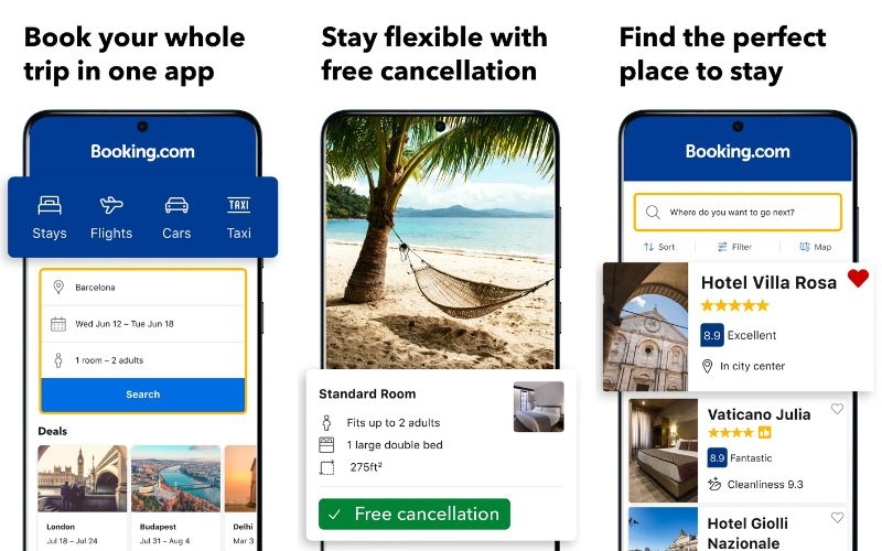 Booking.com - Ứng dụng đặt phòng khách sạn cho người thích du lịch