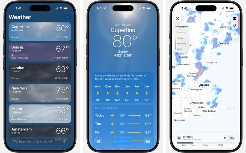 Weather - Ứng dụng thời tiết hữu ích cho người thích du lịch
