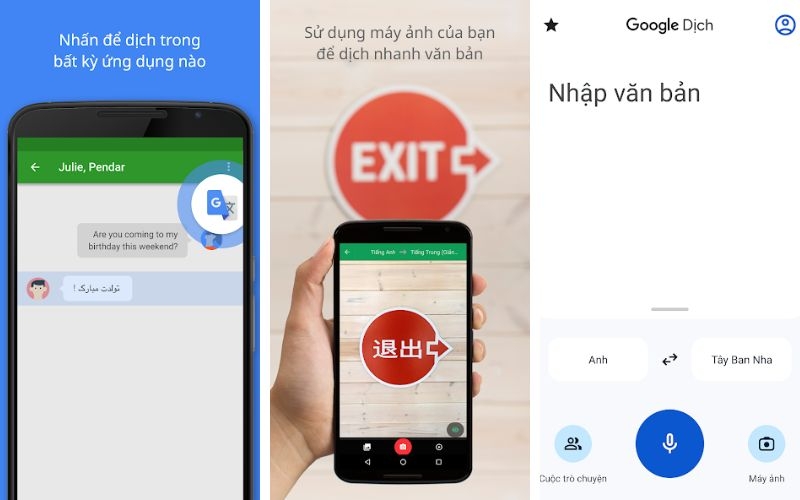 Google Translate - Ứng dụng dịch thuật dành cho người thích du lịch