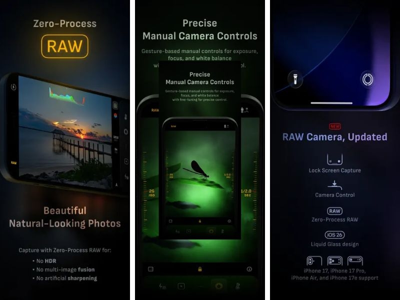 ứng dụng chụp ảnh RAW tốt nhất cho iPhone - Camera M
