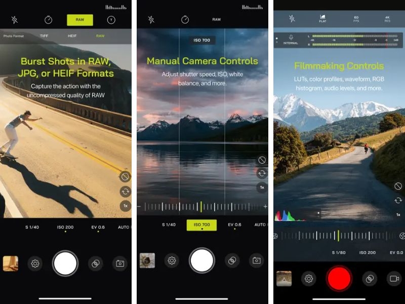 ứng dụng chụp ảnh RAW tốt nhất cho iPhone - Pro Camera by Moment
