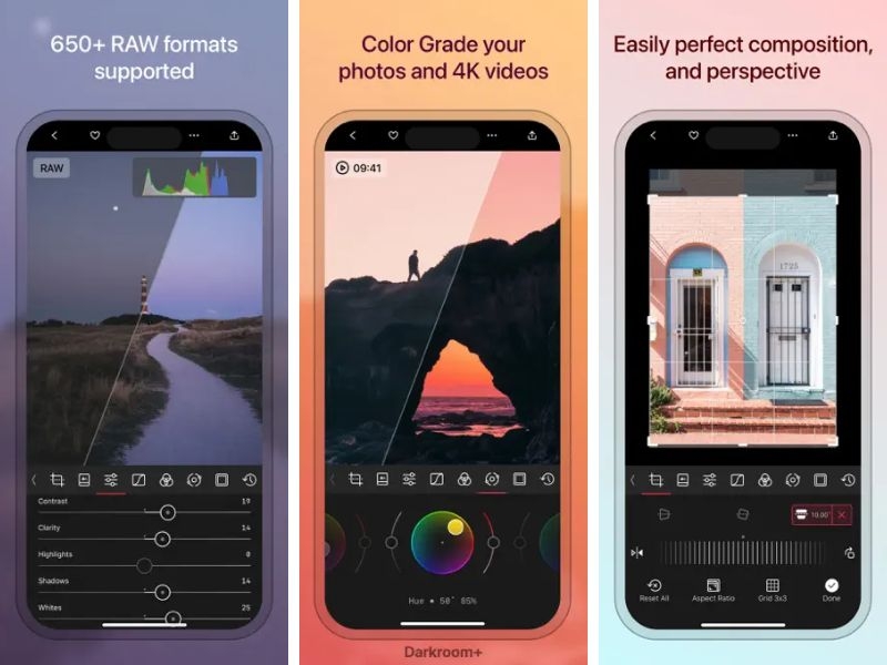 ứng dụng chụp ảnh RAW tốt nhất cho iPhone - Darkroom