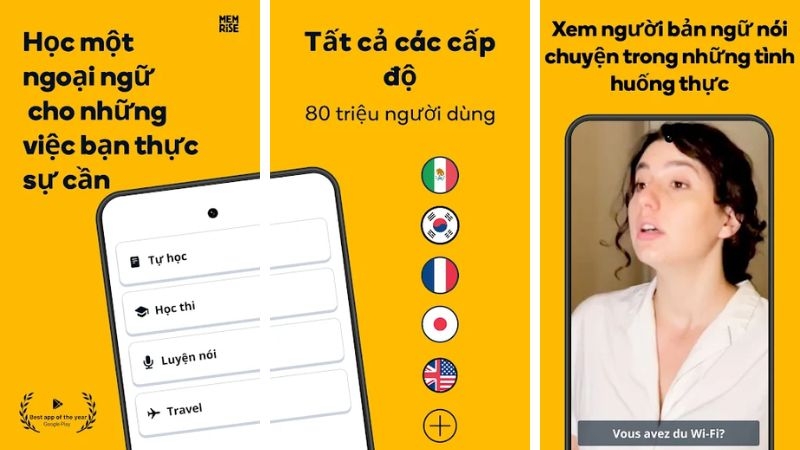 ứng dụng học tiếng Anh hay cho Android - Memrise