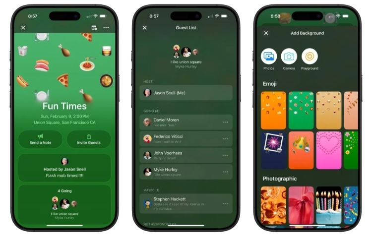 ứng dụng lời mời apple