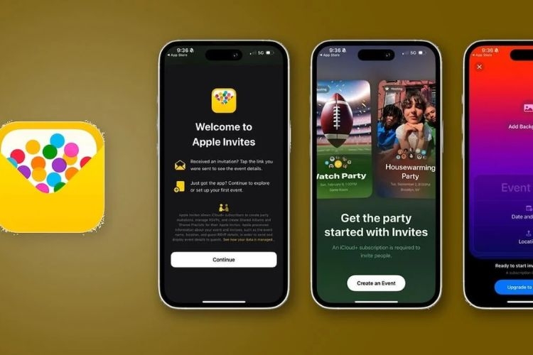 ứng dụng lời mời apple