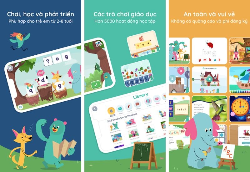 ứng dụng mobile miễn phí tốt nhất cho trẻ em - Khan Academy Kids