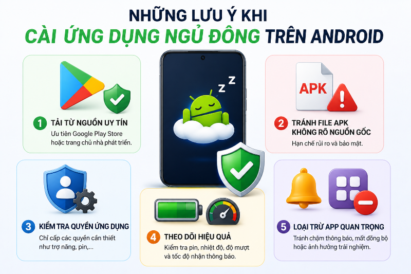 Ứng dụng ngủ đông trên thiết bị Android - hình 5