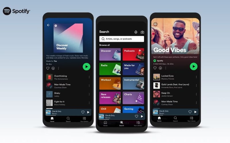 ứng dụng tải nhạc tốt nhất cho Android - Spotify