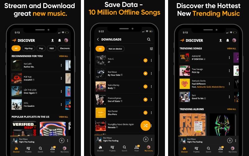 ứng dụng tải nhạc tốt nhất cho Android - Audiomack