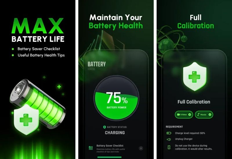 ứng dụng tiết kiệm pin cho iphone - Battery Life Health Doctor Pro