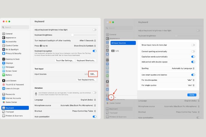 Cài đặt lại bàn phím 2