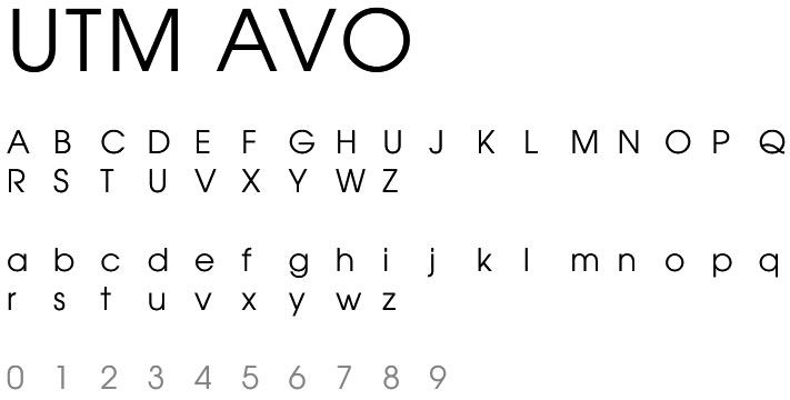 Font UTM Avo là gì?