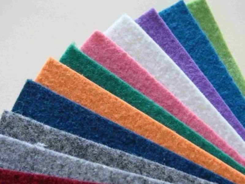 Vải needled felt
