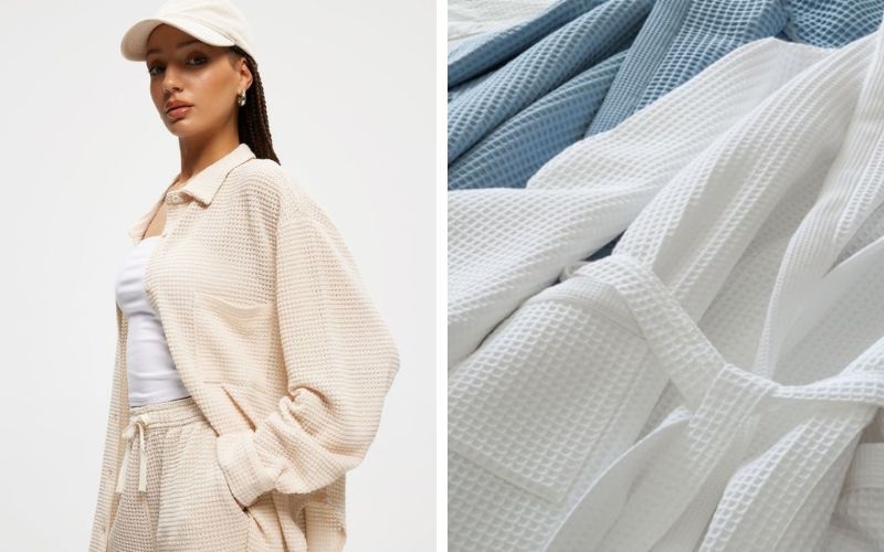 Ứng dụng của vải Waffle