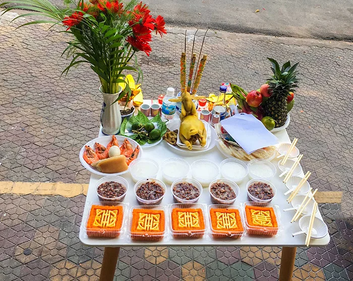 Sắp xếp lễ vật
