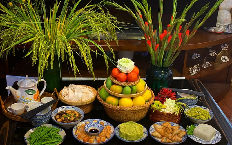 Chuẩn bị mâm lễ