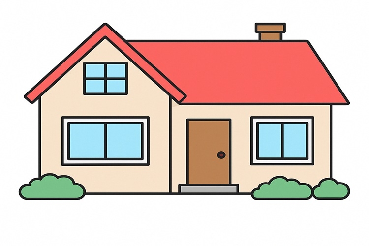 vẽ ngôi nhà trong tranh 3