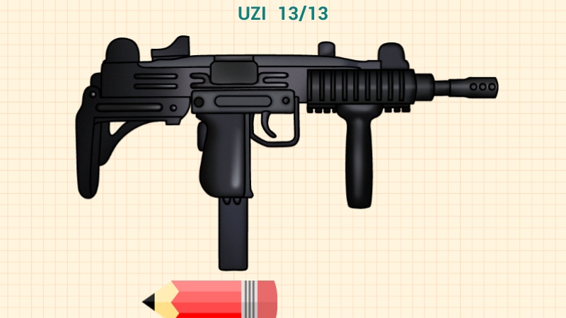 Cách vẽ súng ảnh 6