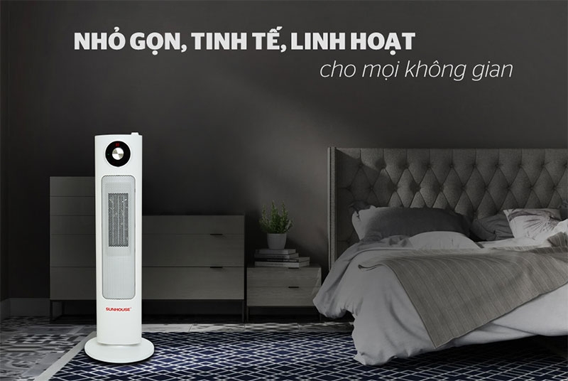 Vị trí đặt máy sưởi Ceramic phù hợp hình 3