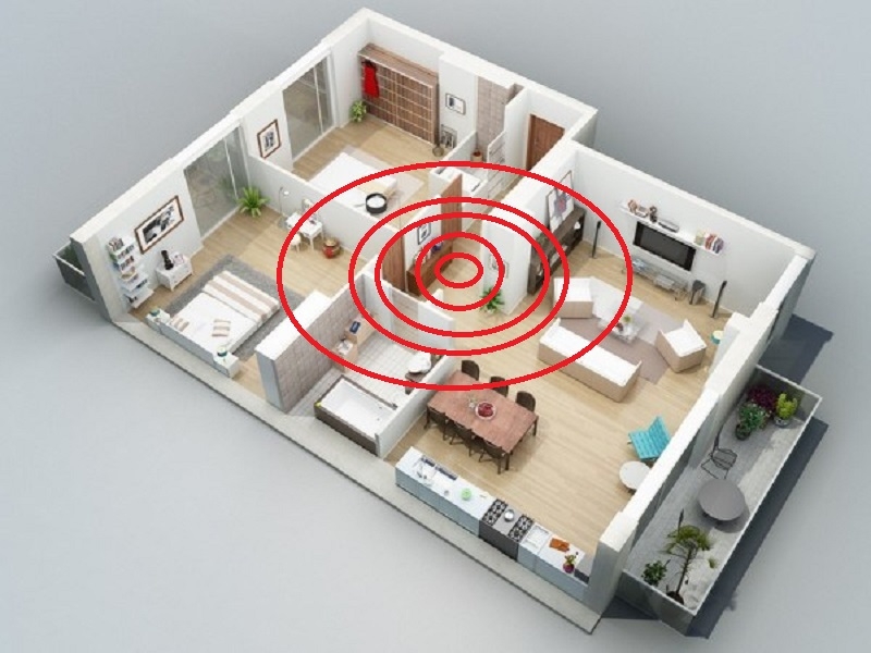 Vị trí đặt modem WiFi trong nhà 2