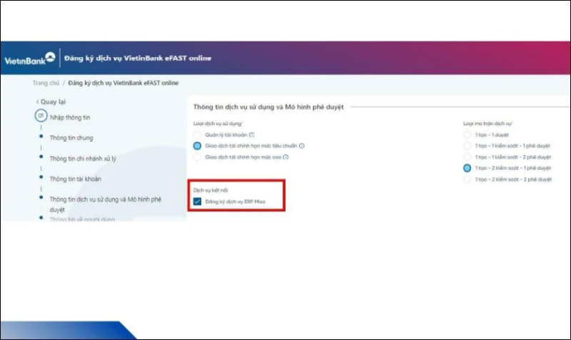 VietinBank eFAST cho doanh nghiệp (hình 13)