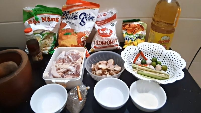 nguyen lieu lam mon vit rang rieng