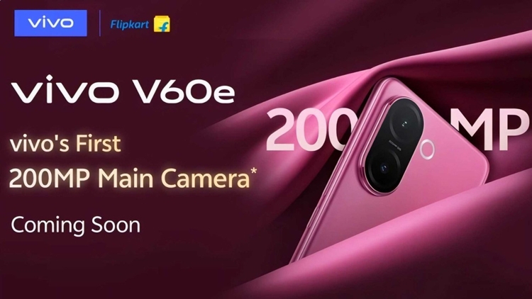 Vivo V60e sắp ra mắt với camera 200MP, pin 6.500mAh